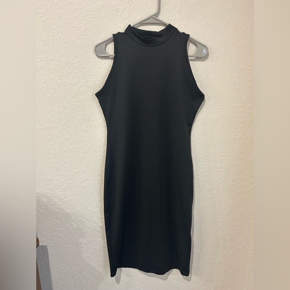 Shein SXY Black Midi Bodycon Dress in Size Large - Picture 1 of 4